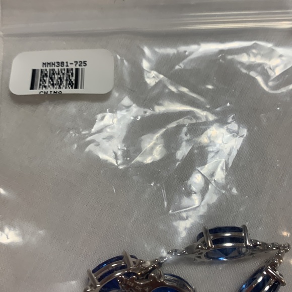 NWT AQUAMARINE AND SILVER BRACELET - Picture 6 of 6